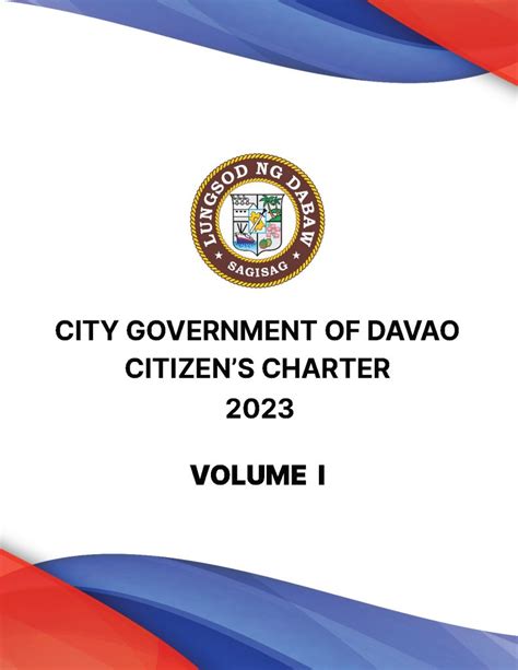 CITY GOVERNMENT OF DAVAO CITIZEN’S CHARTER 2023.
